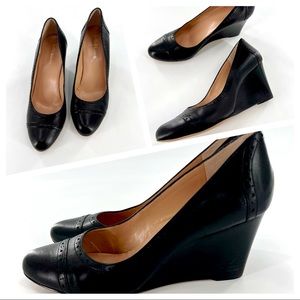 Kelly & Katie Rebecca Leather Wedge Heels Size 10 M